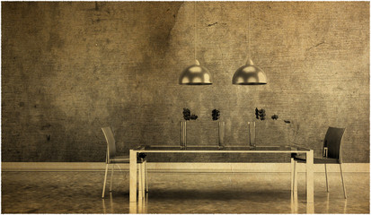 Wohndesign - Esszimmer altes Foto