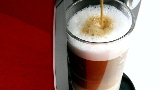 Latte macchiato ist fertig