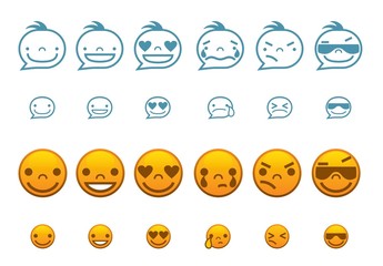 Set of Smiley Faces