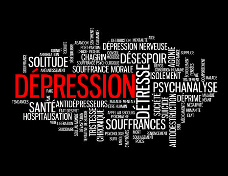 Nuage De s Depression Nerveuse Maladie Stress Souffrance Stock Vector Adobe Stock
