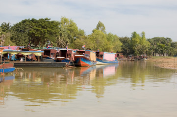 Pleasure Boats, Tonle Sap lake, Cambodia