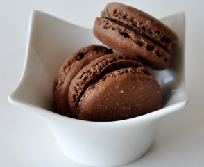 macarons au chocolat