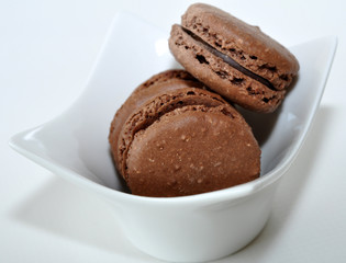 macarons au chocolat