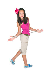 The beautiful Asian girl