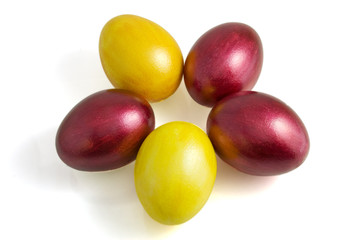 easter egg on white background