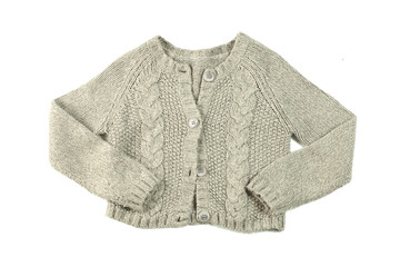 wool sweater isolated on white background