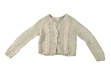 wool sweater isolated on white background