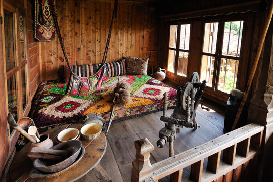 Traditional Bulgarian interior