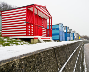 Colourful Beach Huts