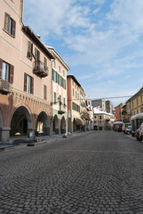 millesimo: antico borgo dell'entroterra ligure sotto la neve