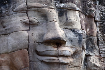 Visage d'Avalokiteshvara au Bayon - Siem Reap