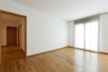 beautiful apartment, interior, large room with window
