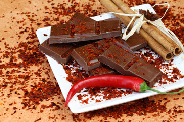 Schokolade mit Chili