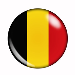 Fototapeta premium Button flag of Belgium