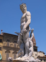 Naklejka premium Skulptur auf Piazza Signoria, Florenz, Toskana