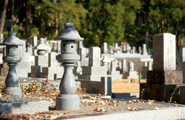 Japanese cemetery in Takayama, Gife prefecture, Japan