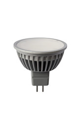 LED energy safing bulb. GU5.3. Isolated object