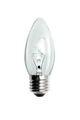 Glass bulb. Isolated image.