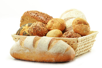 Composition with bread and rolls
