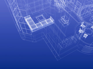 Blueprint wireframe