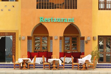 e restaurant terasse front I