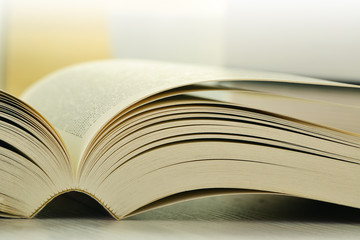 Composition with books on the table