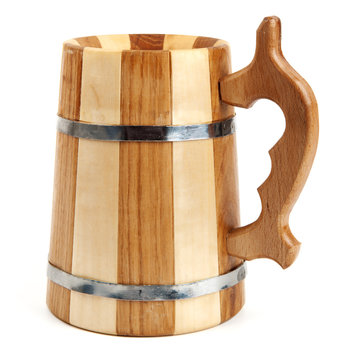Big wooden mug
