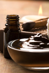 Chocolate spa with cinnamon