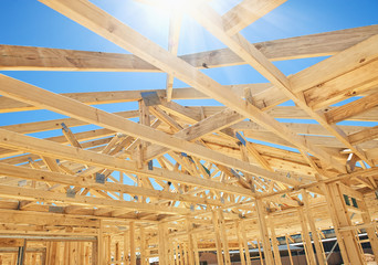 New home construction framing