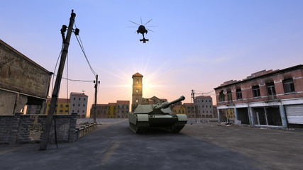 Fototapeta premium 戦車