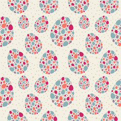 Stylized easter eggs seamless texture