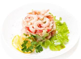 Healthy Salad with Shrimps