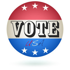 Vote Badge symbol. Vector