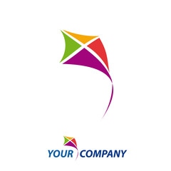 logo kite, concept of freedom # Vector
