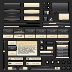 Fototapeta premium Set of web elements - vector file - easily customizable