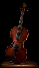 Fototapeta na wymiar old violin close up