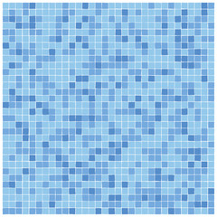 Pattern of irregular little blue tiles
