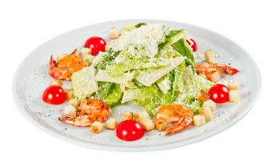 Caesar Salad with shrimps