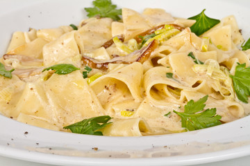pasta with mushrooms and parmesan cheese