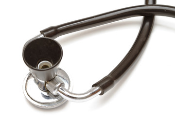 Medical stethoscope closeup