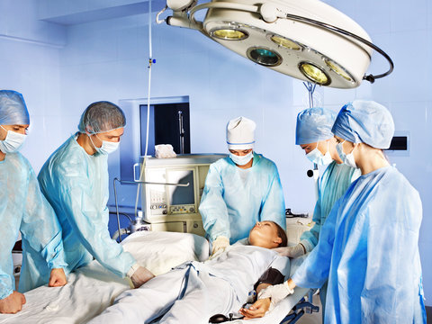 Group of surgeon in operating room.