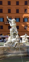 fontaine de Neptune, piazza Navona (Rome Italie)