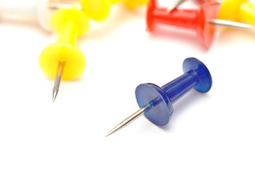 Colorful office push pins