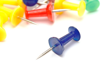 Colorful office push pins