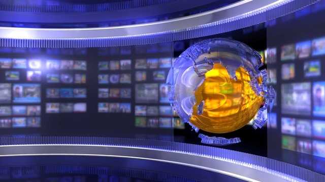 Blue Virtual News Studio_HD Loop 52