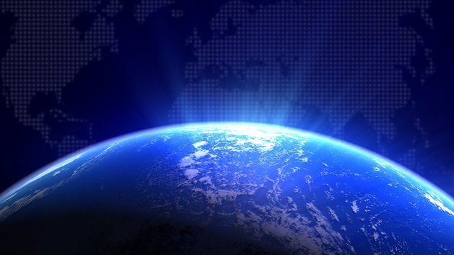 Blue Rotating Globe_HD Loop 73