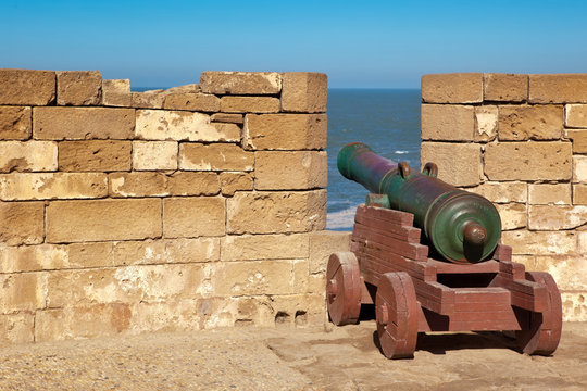 Old cannon in the fort