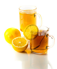 Tea with lemon.