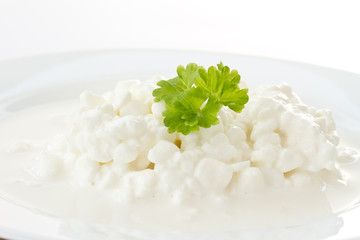 Dairy cottage cheese