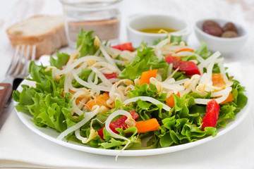 salad with bean sprouts
